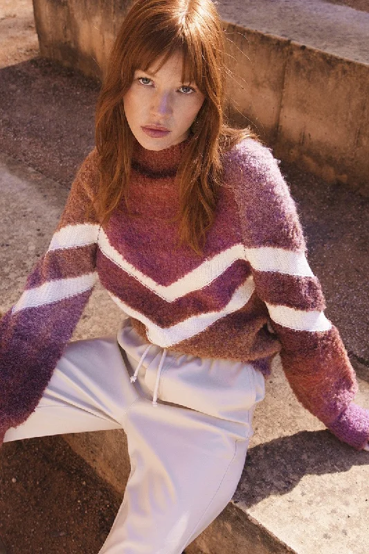 Molly Bracken Tie & Die Sweater Fall Knit Sweater