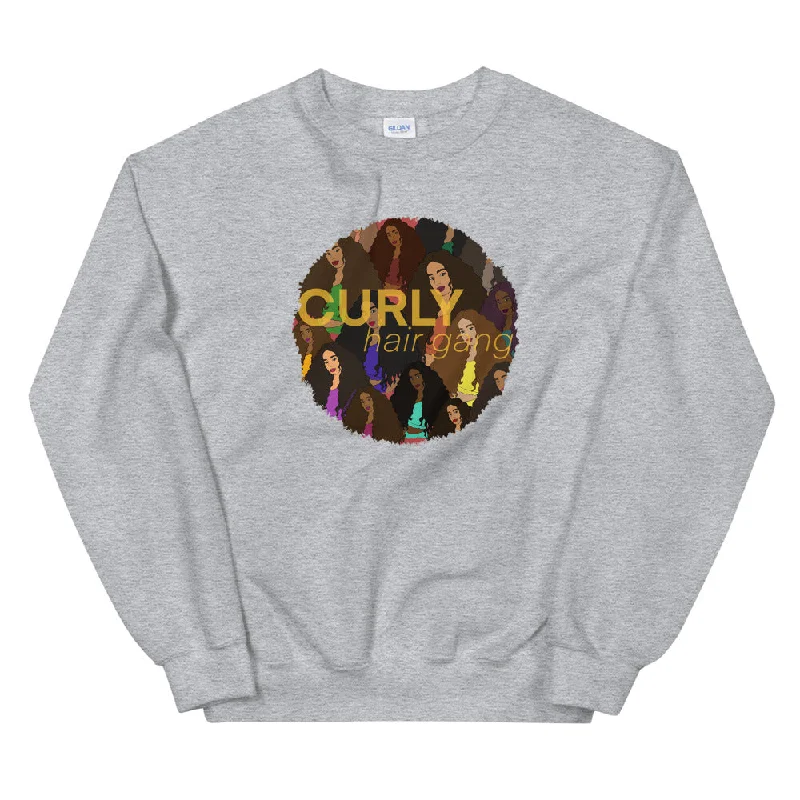 Curly Hair Gang Sweatshirt Classic Hoodie Sweatshirt