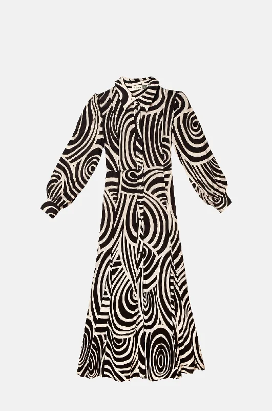 Maddison Dress Whirlpool Mono All-season Hoodie Sweatshirt