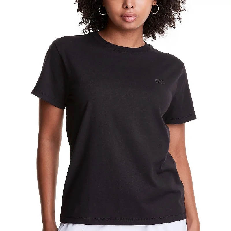 Champion Womens Plus Logo Fitness Shirts & Tops Loose Fit Hoodie Sweatshirt