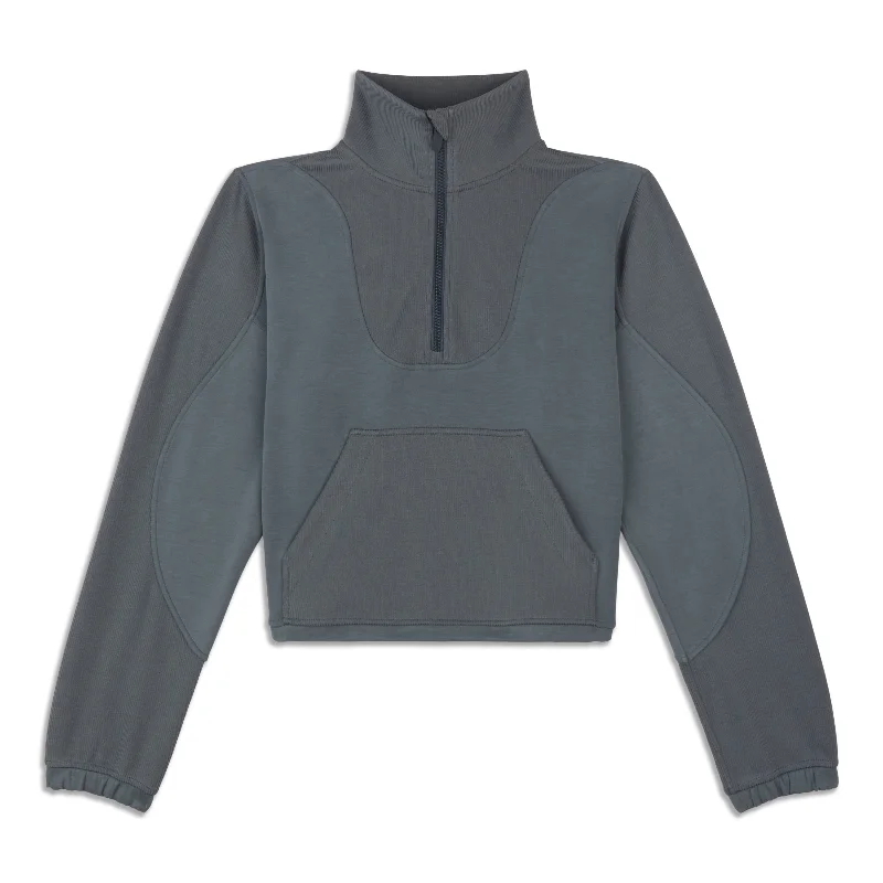 Brushed Softstreme Ribbed Half Zip - Resale