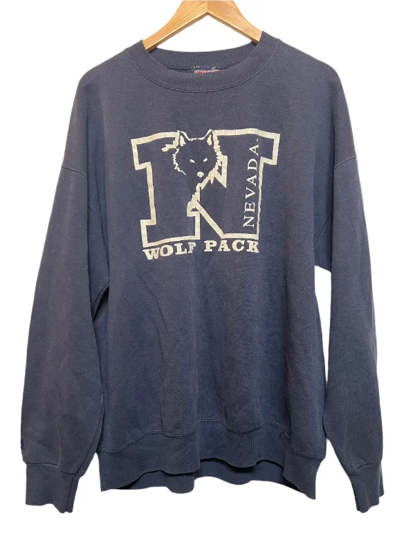 Nevada Navy Mens Sweatshirt (Size XL) Relaxed Sweatshirt Look