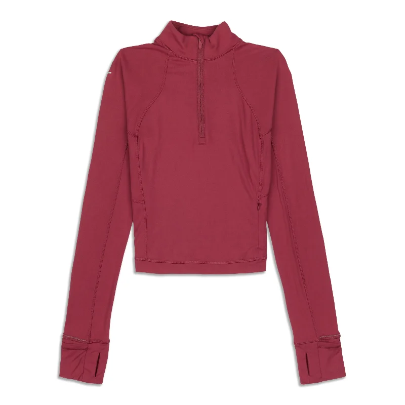 It's Rulu Run Cropped Half-Zip