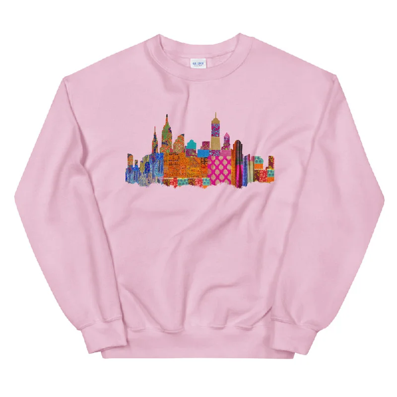 NYC Desi Fabric Sweatshirt Zip-up Hoodie for Women