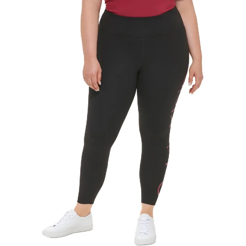 Calvin Klein Performance Womens Plus High Waist Running Athletic Tights Comfortable Hoodie Sweatshirt Calvin Klein Performance Womens Plus High Waist Running Athletic Tights Comfortable Hoodie Sweatshirt