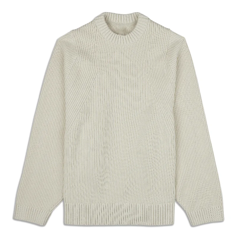 Cotton-Blend Crewneck Sweater - Resale