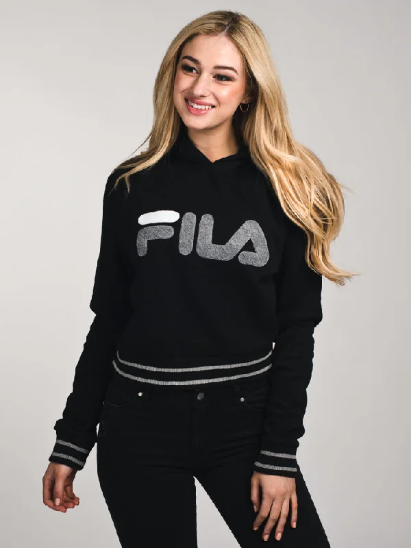 WOMENS ROSEMARY HOODIE - BLACK/GREY - CLEARANCE
