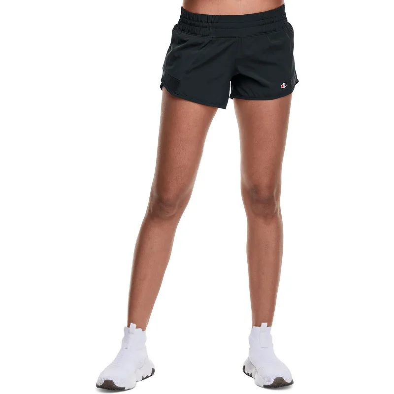 Champion Womens Woven Fitness Shorts Cozy Zip Hoodie