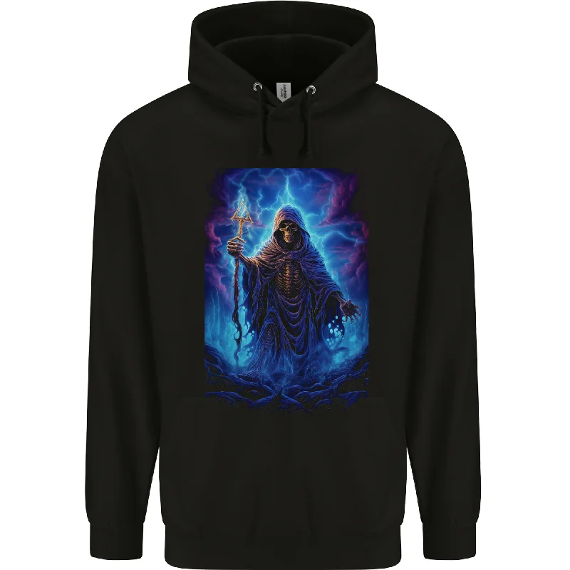 Grim Reaper Domain Mens 80% Cotton Hoodie