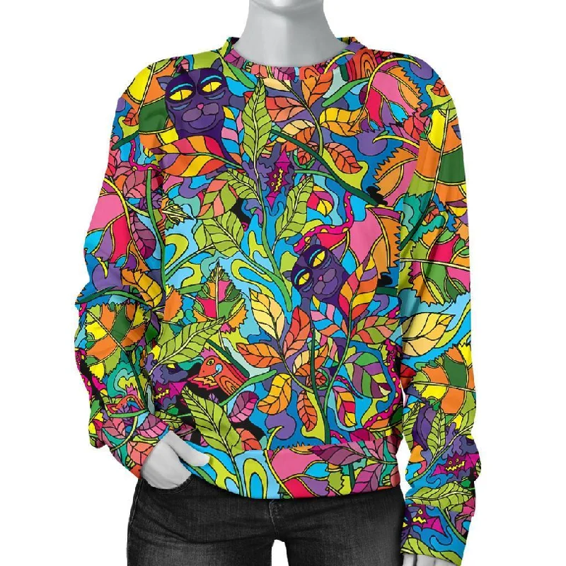 Pattern Print Trippy Women's Sweatshirt Best sweaters for layering