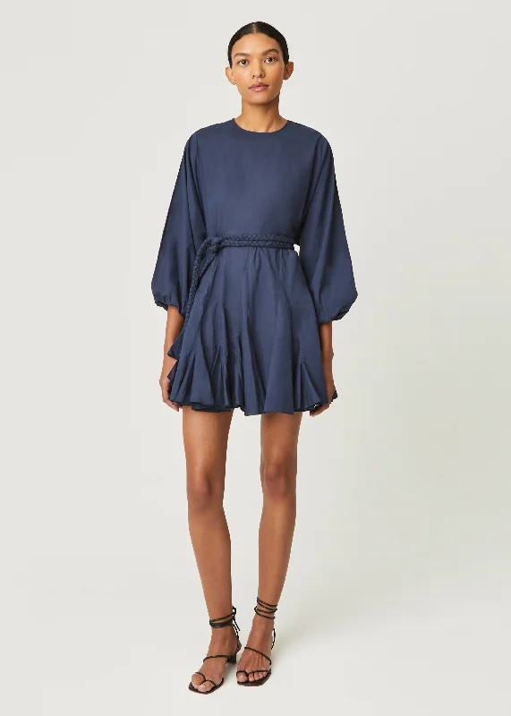 Ella Dress | Navy Ruffled mini dresses