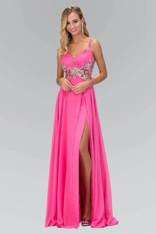 Beaded Chiffon Long Prom Dress Formal Fashion Nova maxi dresses