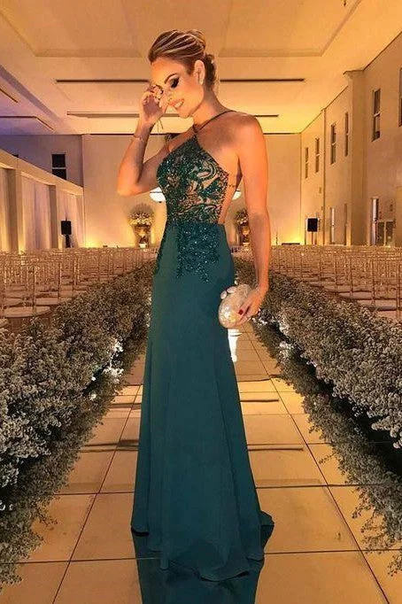 Crystal Beading Halter Sheath Floor Length Evening Dresses Beach unclassified dresses Crystal Beading Halter Sheath Floor Length Evening Dresses Beach unclassified dresses