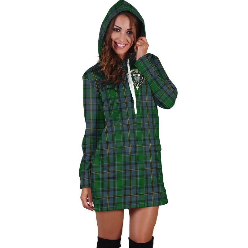 Hope Vere Tartan Hoodie Dress with Family Crest Tulle unclassified dresses