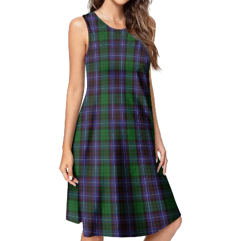 Hunter of Peebleshire Tartan Womens Casual Dresses Floral unclassified dresses