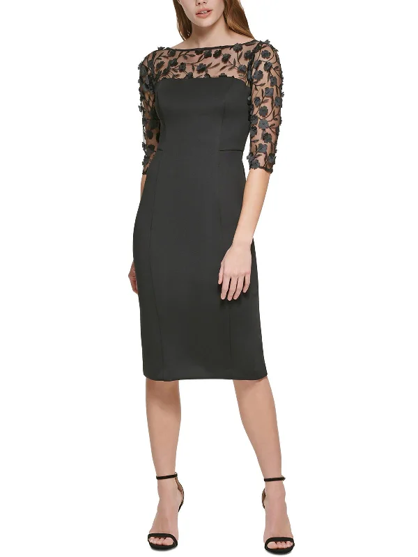 Womens Lace Short Sheath Dress Chic Denim Skirt
