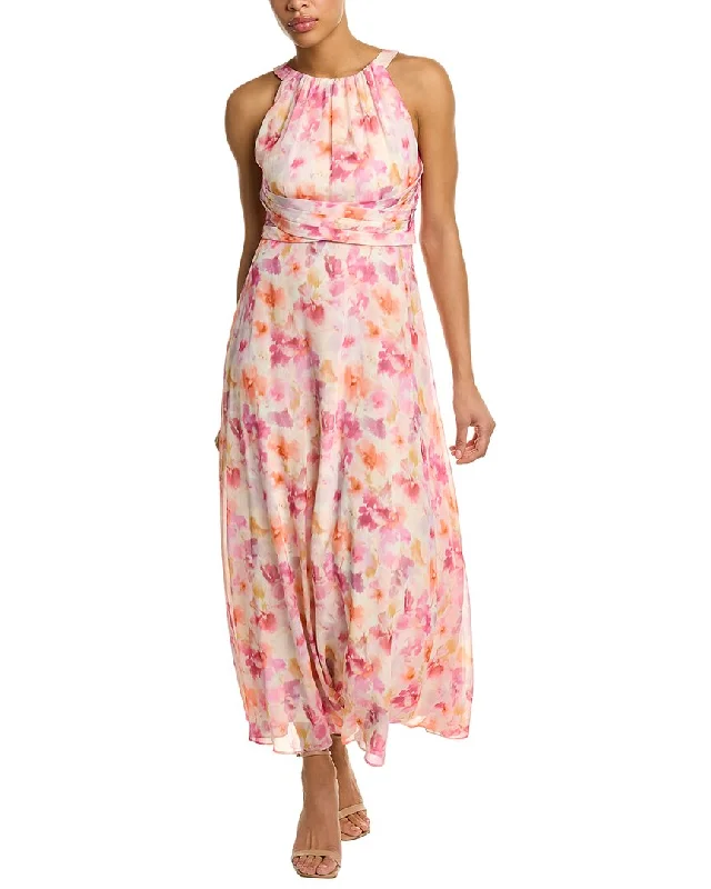 Adrianna Papell Chiffon Maxi Dress Skirt with Slits