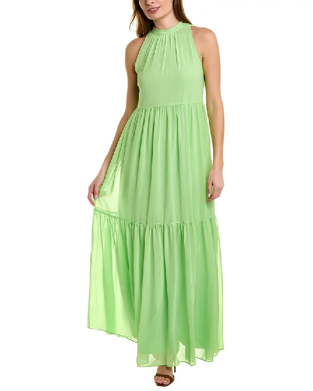 Aidan by Aidan Mattox Tiered Maxi Dress Long Boho Skirt