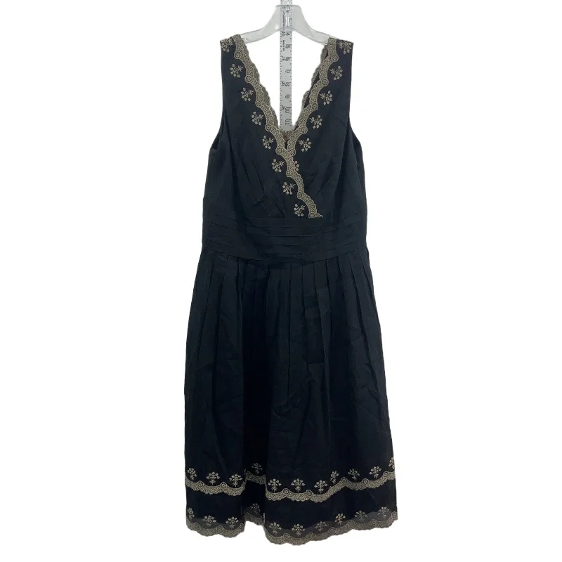 Ann Taylor Black Cream Lace Women's Silk Midi Wrap Dress Size 10 NWT Tulle A-line Skirt